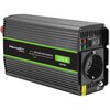 Przetwornica QOLTEC Monolith 12V na 230V 600W/1200W Czysta sinusoida Czarny Liczba gniazd [szt.] 1 x SCHUKO