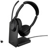 Słuchawki JABRA Evolve 2 55 MS Stereo, Bezprzewodowe, Nauszne, ANC