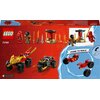 LEGO 71789 NINJAGO Bitwa samochodowo-motocyklowa między Kaiem a Rasem Kolekcjonerskie Nie