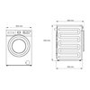 Pralka BEKO B3WFU57215MPB B300 7kg 1200 obr Manhattan Gray SteamCure Slim A OptiSense, program StainExpert Zdejmowany blat Nie