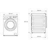 Pralka BEKO B3WFU58415WSPBS B300 8kg 1400 obr SteamCure Silnik Inwerterowy A Wyświetlacz elektroniczny Tak