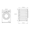 Pralka BEKO B3WFU59415WSPBS B300 9kg 1400 obr SteamCure Silnik Inwerterowy A Możliwość zabudowy pod blatem Tak