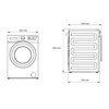Pralka BEKO B3WFU59415MPBS B300 9kg 1400 obr SteamCure Manhattan Gray A Bezpieczeństwo użytkowania Blokada rodzicielska