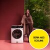 Suszarka AEG TR838A4CP AbsoluteCare 8000 z pompą ciepła 8kg MixDry SensiDry PreciseDry Funkcje Sterowanie smartfonem, Silnik inwerterowy, Wyświetlacz elektroniczny, Możliwość montażu na pralce, System suszenia pompą ciepła