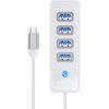 Hub ORICO PW4U-C3-015-WH-EP USB Typu C Pasywny Interfejs USB Typu C
