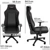 Fotel GENESIS Nitro 890 G2 Czarny Wysokość siedziska [cm] 47 - 53