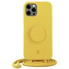 Etui JUST ELEGANCE PopGrip do Apple iPhone 12/12 Pro Żółty