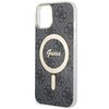 Etui GUESS 4G MagSafe do Apple iPhone 14 Plus Czarny Dominujący kolor Czarny