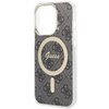 Etui GUESS 4G MagSafe do Apple iPhone 14 Pro Czarny Dominujący kolor Czarny