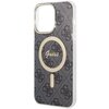 Etui GUESS 4G MagSafe do iPhone 14 Pro Max Czarny Typ Etui nakładka