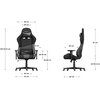 Fotel HUZARO Force 6.2 Szary Mesh Podświetlenie RGB Nie