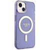 Etui GUESS Glitter Gold MagSafe do Apple iPhone 14 Plus Purpurowy Kompatybilność Apple iPhone 14 Plus