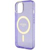 Etui GUESS Glitter Gold MagSafe do Apple iPhone 14 Plus Purpurowy Typ Etui nakładka