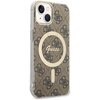 Etui GUESS 4G MagSafe do Apple iPhone 14 Brązowy Model telefonu iPhone 14