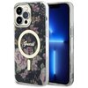 Etui GUESS Flower MagSafe do Apple iPhone 14 Pro Max Czarny