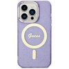 Etui GUESS Glitter Gold MagSafe do Apple iPhone 14 Pro Max Purpurowy Kod pocztowy 05-850