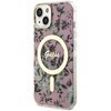 Etui GUESS Flower MagSafe do Apple iPhone 14 Różowy Seria telefonu iPhone