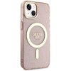 Etui GUESS Glitter Gold MagSafe do Apple iPhone 14 Plus Różowy Kompatybilność Apple iPhone 14 Plus