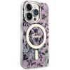 Etui GUESS Flower MagSafe do Apple iPhone 14 Pro Różowy Kompatybilność Apple iPhone 14 Pro