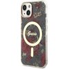 Etui GUESS Flower MagSafe do Apple iPhone 14 Zielony Seria telefonu iPhone