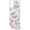 Etui GUESS Flower MagSafe do Apple iPhone 14 Plus Przezroczysty Typ Etui nakładka