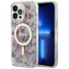 Etui GUESS Flower MagSafe do Apple iPhone 14 Pro Max Przezroczysty