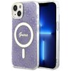 Etui GUESS 4G MagSafe do Apple iPhone 14 Purpurowy