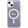 Etui GUESS 4G MagSafe do Apple iPhone 14 Purpurowy Model telefonu iPhone 14