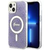 Etui GUESS 4G MagSafe do Apple iPhone 14 Plus Purpurowy