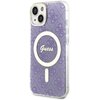 Etui GUESS 4G MagSafe do Apple iPhone 14 Plus Purpurowy Seria telefonu iPhone