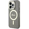 Etui GUESS Glitter Gold MagSafe do Apple iPhone 14 Pro Czarny Ulica i numer budynku Sławęcińska 12