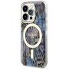 Etui GUESS Leopard MagSafe do Apple iPhone 14 Pro Niebieski Seria telefonu iPhone