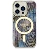 Etui GUESS Leopard MagSafe do Apple iPhone 14 Pro Niebieski Model telefonu iPhone 14 Pro