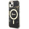 Etui GUESS Golden Marble MagSafe do Apple iPhone 14 Czarny Ulica i numer budynku Sławęcińska 12