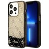 Etui GUESS Liquid Glitter 4G Transculent do Apple iPhone 14 Pro Czarno-przezroczysty
