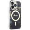 Etui GUESS Golden Marble MagSafe do Apple iPhone 14 Pro Czarny Miasto Macierzysz