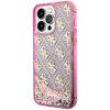 Etui GUESS Liquid Glitter 4G Transculent do Apple iPhone 14 Pro Max Przezroczysto-różowy Seria telefonu iPhone