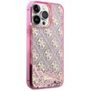 Etui GUESS Liquid Glitter 4G Transculent do Apple iPhone 14 Pro Max Przezroczysto-różowy Kompatybilność Apple iPhone 14 Pro Max