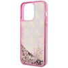 Etui GUESS Liquid Glitter 4G Transculent do Apple iPhone 14 Pro Max Przezroczysto-różowy Typ Etui nakładka