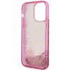 Etui GUESS Liquid Glitter 4G Transculent do Apple iPhone 14 Pro Max Przezroczysto-różowy Gwarancja 24 miesiące