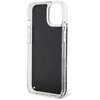 Etui GUESS Liquid Glitter Marble do Apple iPhone 14 Czarny Dominujący kolor Czarny