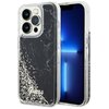 Etui GUESS Liquid Glitter Marble do Apple iPhone 14 Pro Czarny