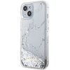 Etui GUESS Liquid Glitter Marble do Apple iPhone 14 Biały Seria telefonu iPhone