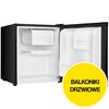Lodówka SMITH&BROWN SFMF-111-BF3 51cm Czarna Roczne zużycie prądu 99 kWh = 113.85 zł