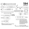 Zestaw narzędziowy TOP TOOLS 1/4, 3/8 (194 szt.) Nasadki sześciokątne Tak