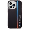 Etui BMW Tricolor Stripe do Apple iPhone 14 Pro Czarny Model telefonu iPhone 14 Pro