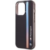 Etui BMW Tricolor Stripe do Apple iPhone 14 Pro Czarny Typ Etui nakładka