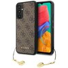 Etui GUESS 4G Charms Collection do Samsung Galaxy A34 5G Brązowy