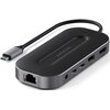 Hub SATECHI ST-U4MGEM USB Typu C, Pasywny Szary Typ Pasywny