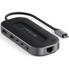 Hub SATECHI ST-U4MGEM USB Typu C, Pasywny Szary